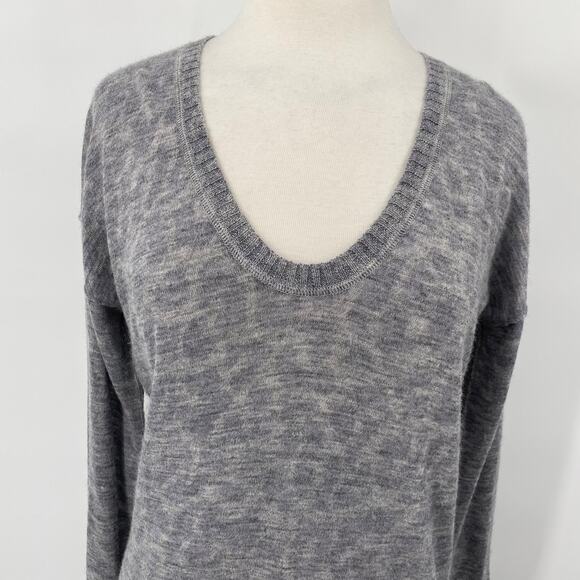 Rebecca Taylor Gray V-Neck Sweater - Picture 5 of 8